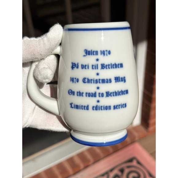 1970 Porsgrund Norway Limited Edition Christmas Mug "On the Road to Bethlehem" - Picture 1 of 9